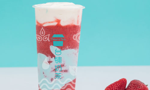 張馨予代言臺(tái)鋪奶茶了