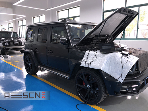 奔馳AMG G63 4.0T刷ECU案例，提速完勝同門兄弟！
