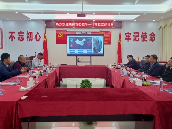 高郵市委書記張利一行蒞臨京能新能源考察并給予高度評價