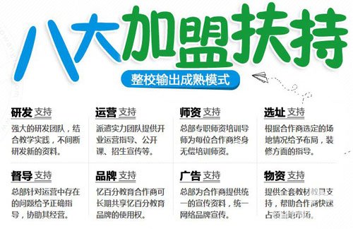 憶百分教育機(jī)構(gòu)加盟總部八大支持<span>